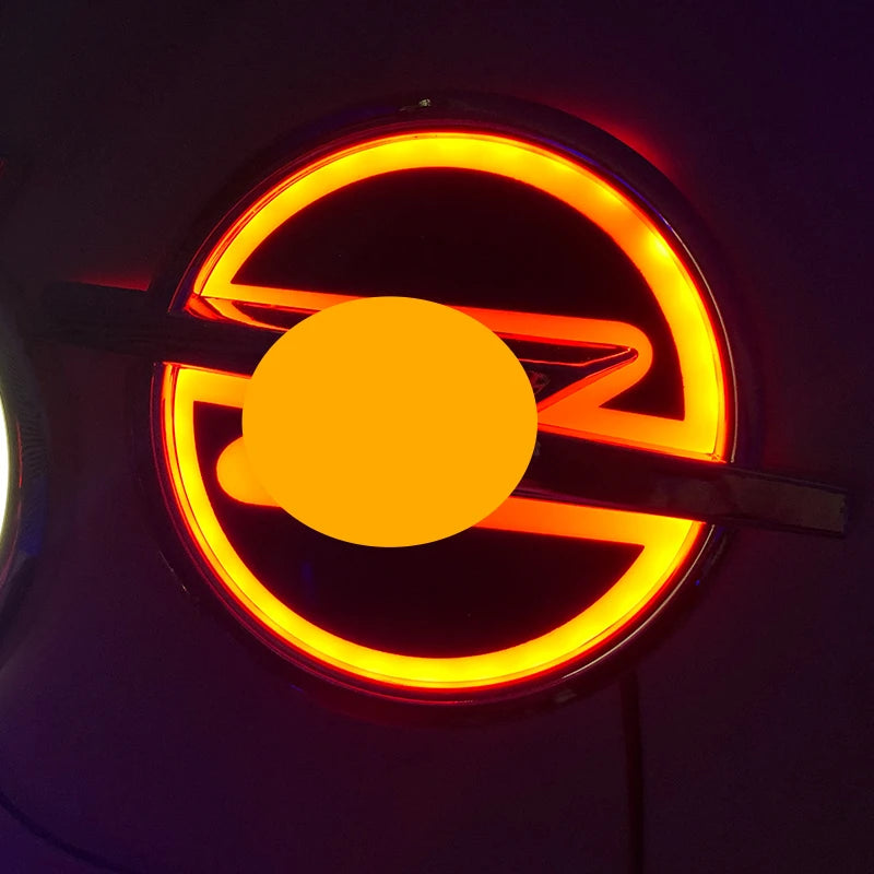 DC 12V 5D Car Illuminated Badge Led Light Auto Logo Lights Car Emblem for Opel White Red Blue