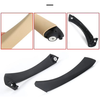 Car Interior Door Pull Handle With Cover Trim Replacement For BMW E90 3 Series 320 323 325 330 51417230850