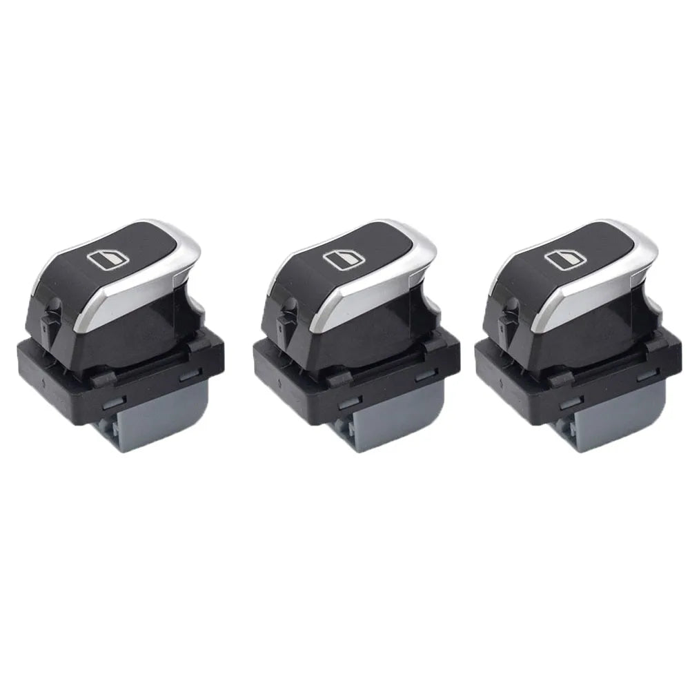 Red light 8VD 959 851 A 8VD 959 855A Chrome Side Window Regulator Lever Switch Window Glass Lifter Switch for Audi A3 8V