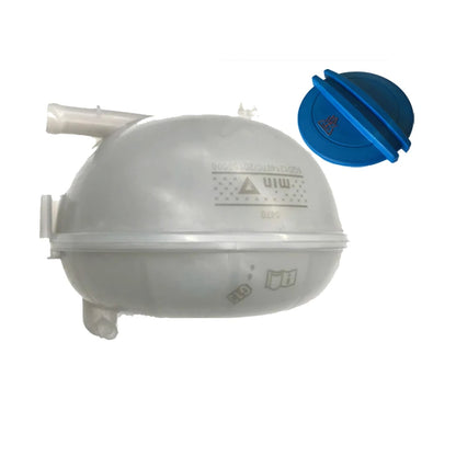 5Q0121321 5Q0121407D Engine Coolant Reservoir Expansion Tank + Cap Set For VW Golf 7 MK7 GTI Rabbit R32 e-Golf For Audi A3 S3