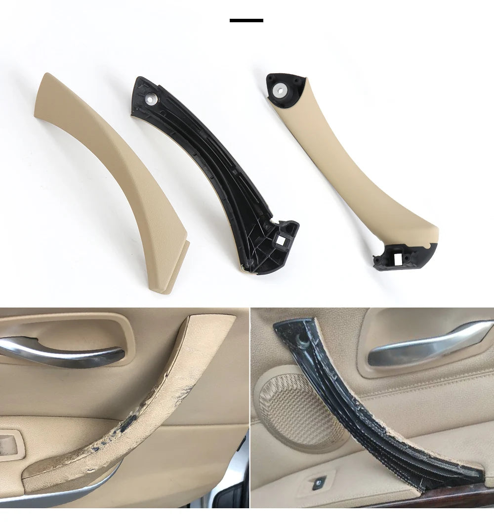 Car Interior Door Pull Handle With Cover Trim Replacement For BMW E90 3 Series 320 323 325 330 51417230850