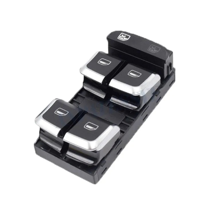 Red light 8VD 959 851 A 8VD 959 855A Chrome Side Window Regulator Lever Switch Window Glass Lifter Switch for Audi A3 8V