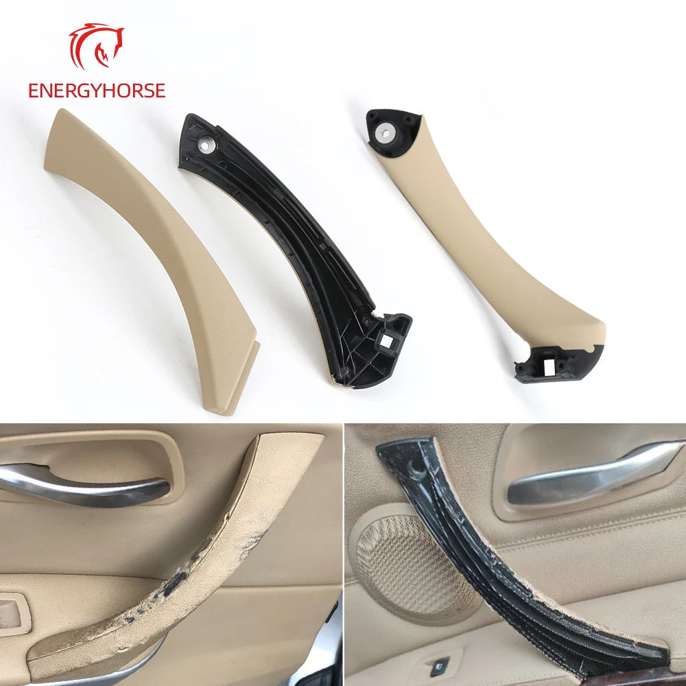 Car Interior Door Pull Handle With Cover Trim Replacement For BMW E90 3 Series 320 323 325 330 51417230850