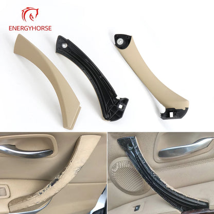 Car Interior Door Pull Handle With Cover Trim Replacement For BMW E90 3 Series 320 323 325 330 51417230850