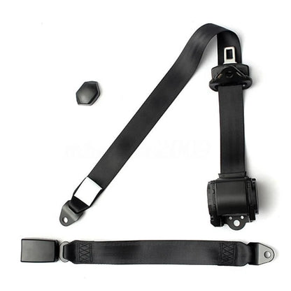 Universal Self-Winding Shrink 3-Point Seat Belt Lap With Car Seat Belt Adjuster Lock Seat Retractable Auto Safety Belt