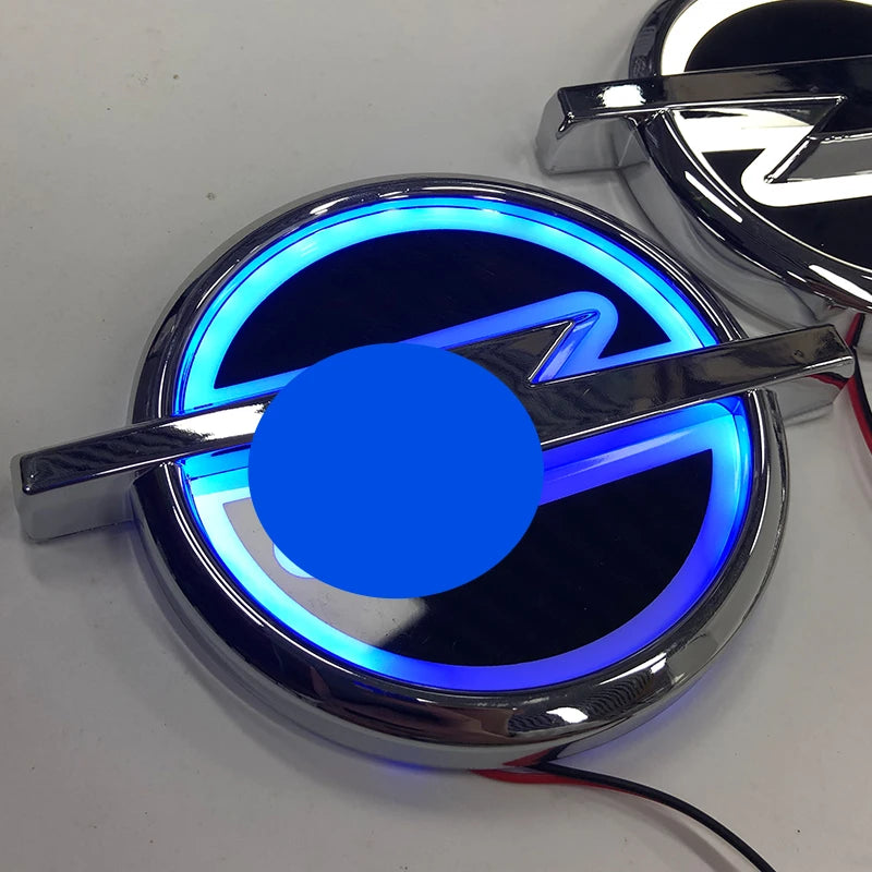DC 12V 5D Car Illuminated Badge Led Light Auto Logo Lights Car Emblem for Opel White Red Blue