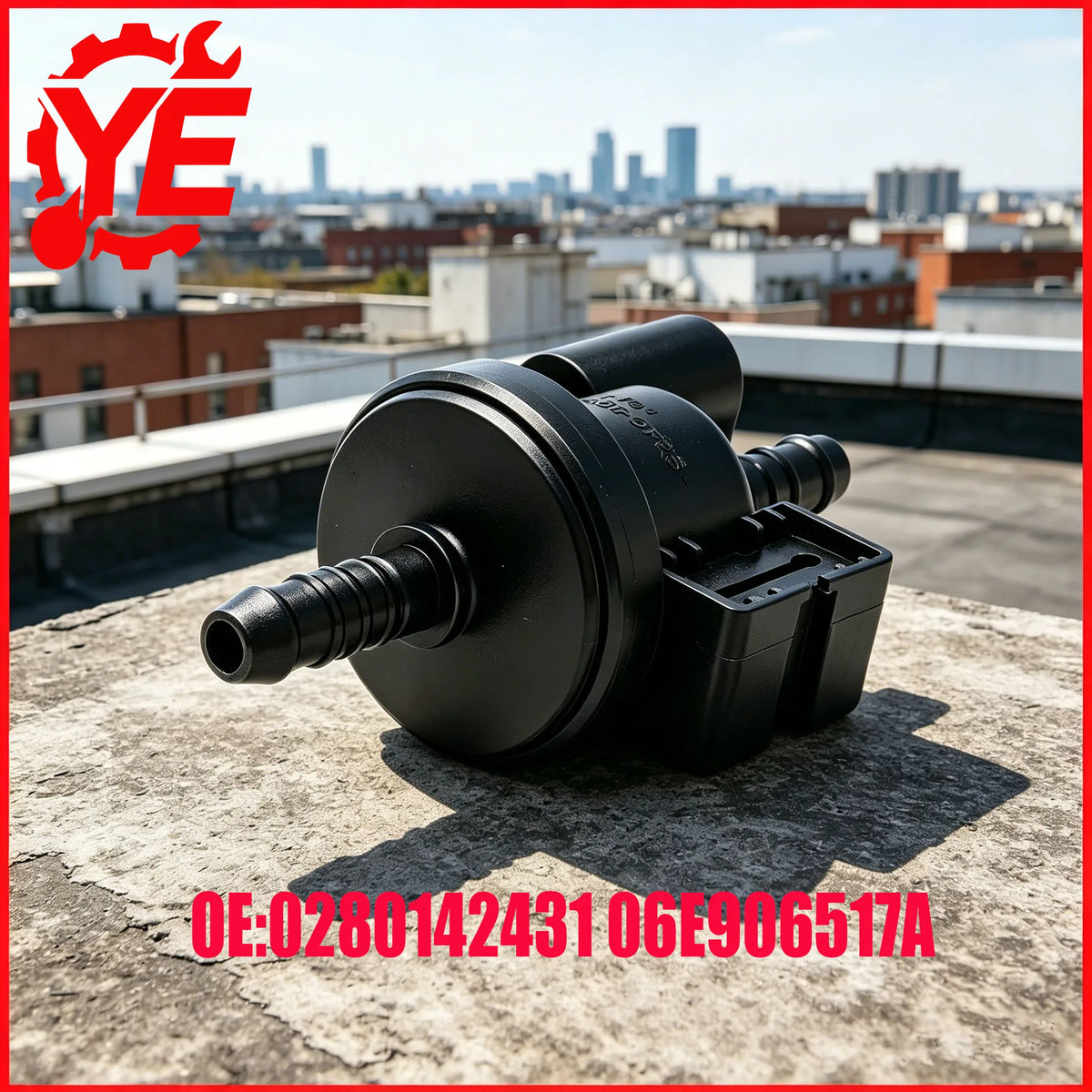 1pcs 06E906517A Vapor Canister Purge Valve 0280142431 for A3 A4 A6 Q7 A8 for Golf Jetta Passat Beetle 06E906517 0280142431