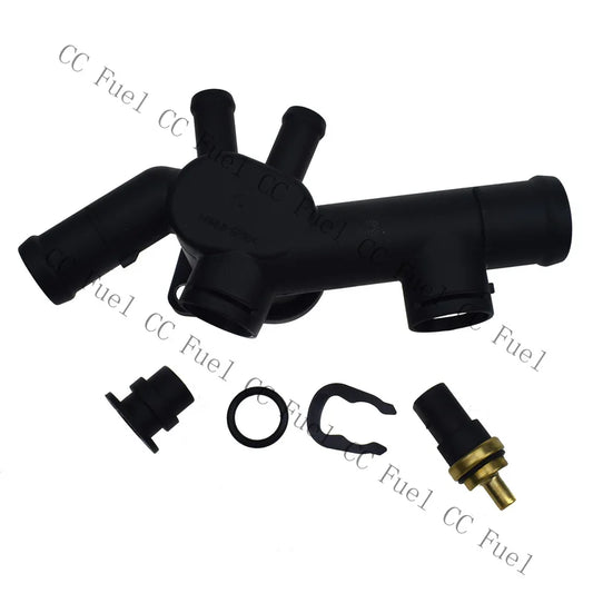 C+ Coolant Hose Flange w/Gasket-Round Sensor For VW BEETLE 2.0 06A121132C New