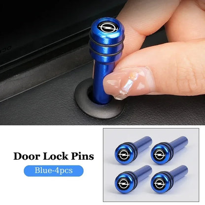 2/4Pcs Car Interior Door Lock Pins Rods Knobs Accessories For Opel Corsa Astra Insignia Zafira Meriva Mokka Grandland Vivaro