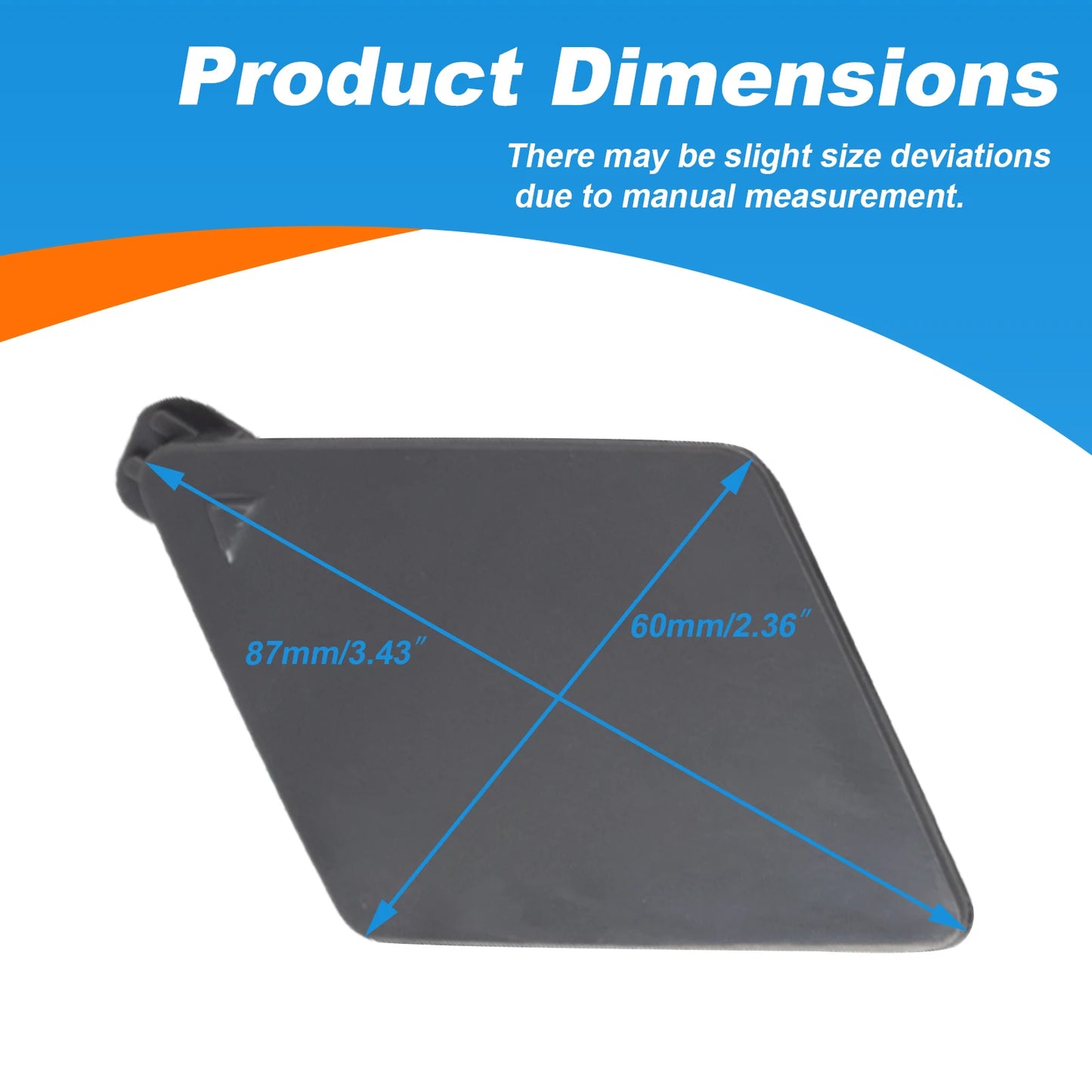 Front Bumper Tow Hook Cover Cap Towing Eye For BMW 5-Series F10 F18 528i 535i 550i Sedan Accessories 2011 2012 2013 51117246868