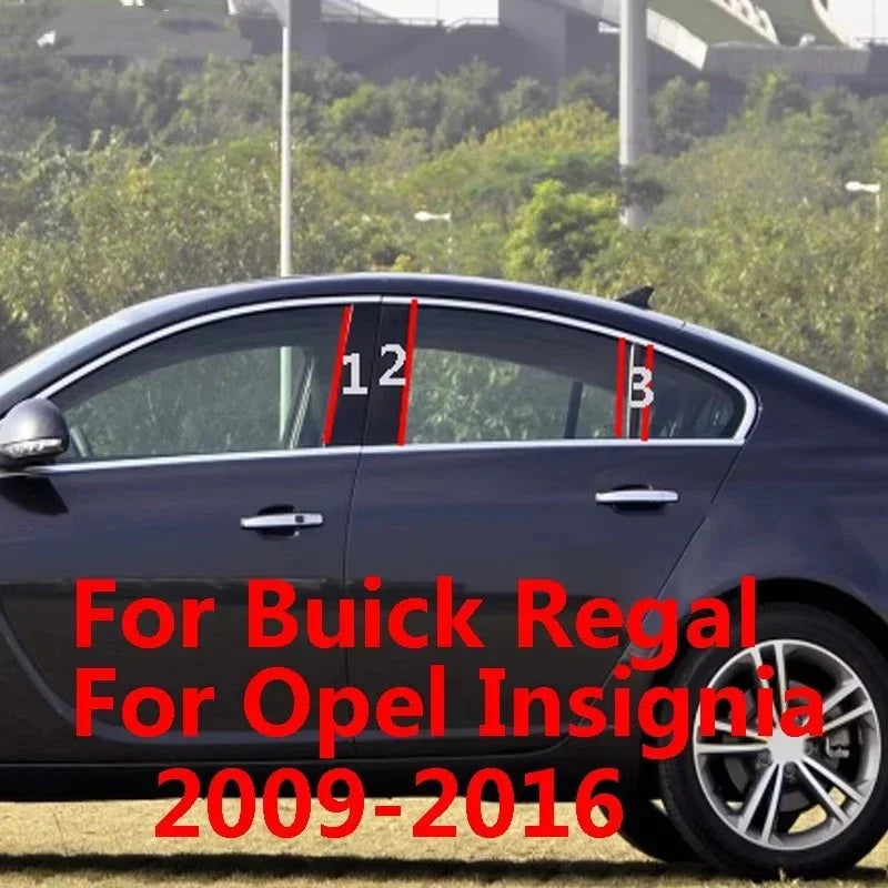 Car Pillar Posts Door Window Trim Stickers Styling For Opel Antara Vauxhall Antara Insignia A Buick For Chevrolet Captiva Sport