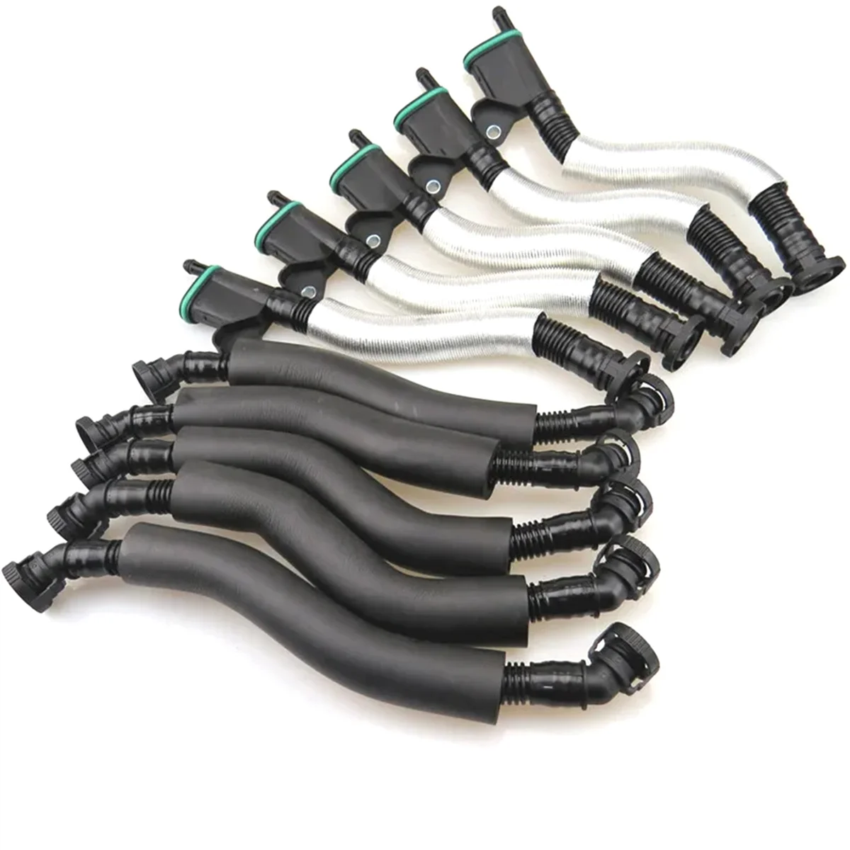 10Pcs PCV Oil Water Separator Vent Hose Combination for Q5 A3 A4 VW Passat Golf Seat Leon Toledo 06J103221B 06H103226A