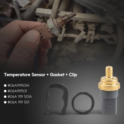 Genuine Coolant Temperature Sensor 06A919501,06A919501A  For AUDI A1,A2,A3,A4 B5 B6 B7 B8,A5,A6 C5 C6 C7,A8 D3 D4,Q3,Q5,Q7,R8,TT