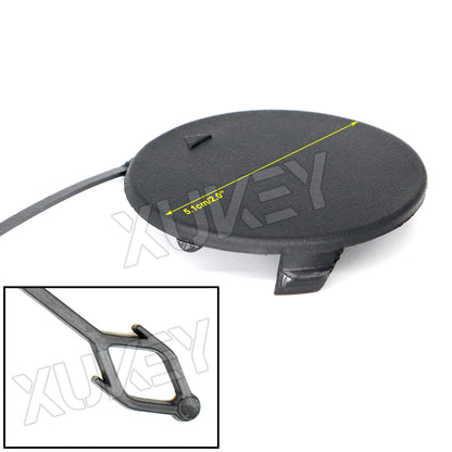 For BMW X5 E70 3.0si 4.8i 3.0d 2007-2010 Front Tow Hook Eye Cover Left Right Bumper Towing Cap Unpainted 51117159589 51117159590