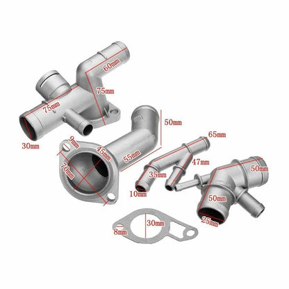 Suitable for Au-di Volk-s-wagen Water Pipe Connector 5-piece Set 06A121132A 06A121133C