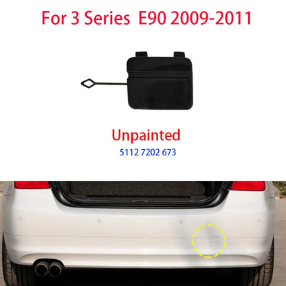 Rear Bumper Towing Hook Cover Shell For BMW 3 2009-2011 E90 LCI 318 320 323 325 328 330 335 Hauling Trailer Cap 51127202673