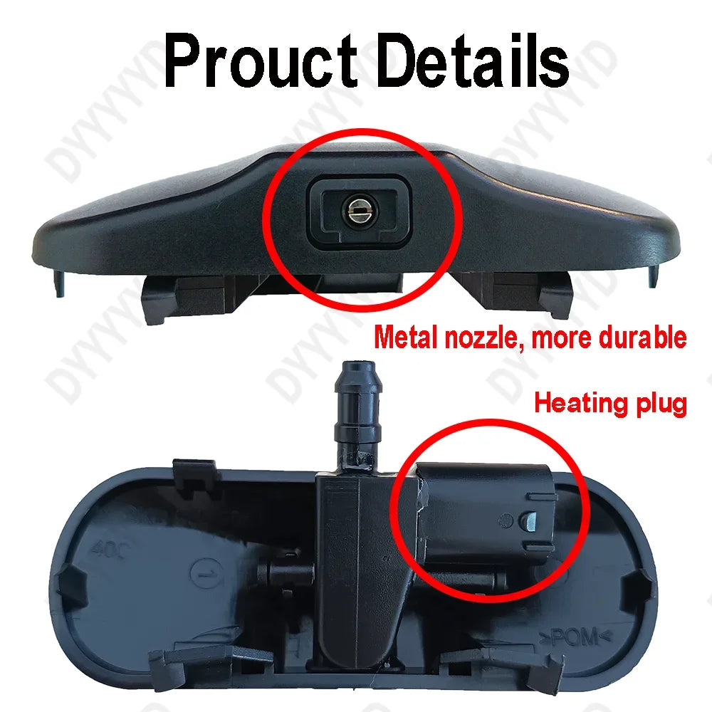Heated Spray Glass Water Nozzle For Audi A1 8X A3 8V A4 B8 A6 C7 C8 A7 C7 A8 Q3 Q5 Q7 Windscreen Washer Jet Water Spray Nozzles