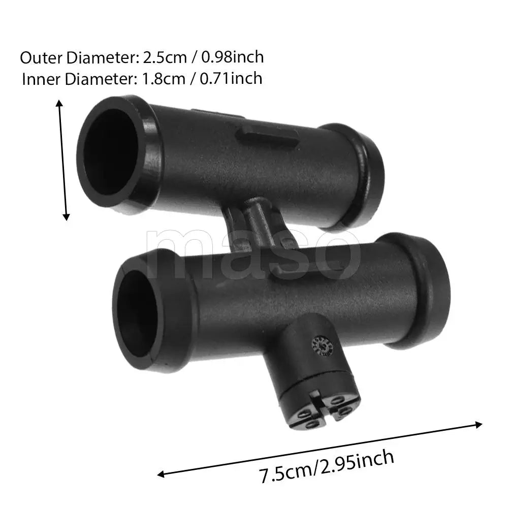 4-Way Coolant Hose Connector For Mini Cooper R50 09/2000-11/2006 Cabrio R52 11/2002-07/2008 17127515494 17111712788