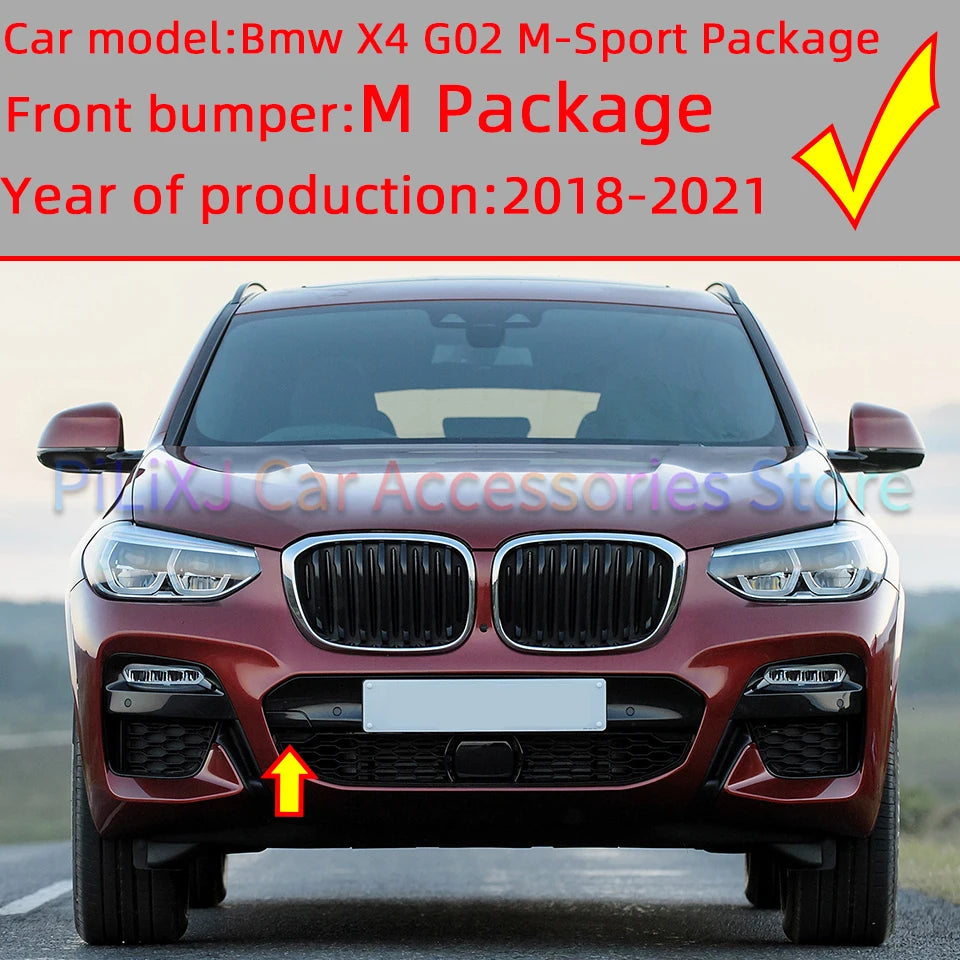 For BMW X4 G02 M-Sport Front Rear Bumper Towing Hook Cover Cap Hauling Shell Lid 2018 2019 2020 2021#51118064606 51128065134