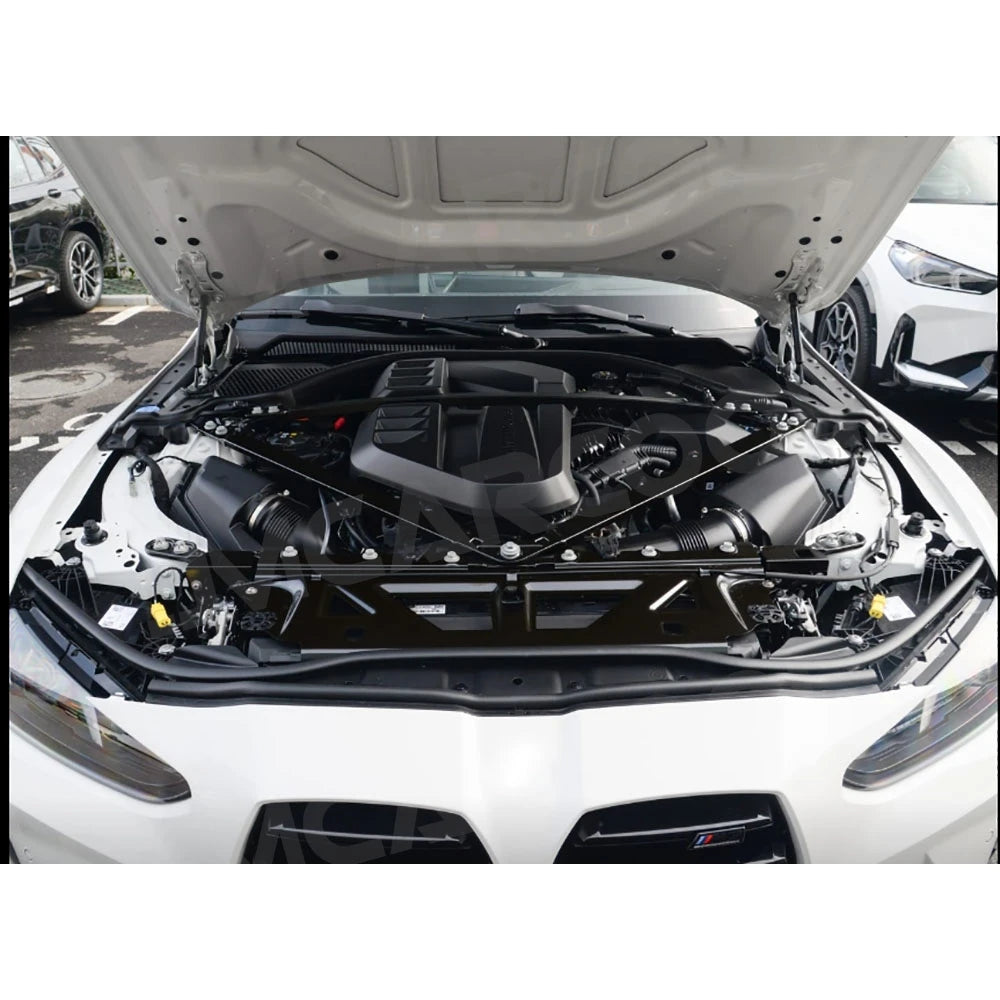 JMCARCOOL Car Water Tank Upper Front Bumper Engine Hood Protector Cap Dry Carbon Fiber For BMW G87 M2 G80 M3 G82 G83 M4 2021+