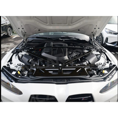 JMCARCOOL Car Water Tank Upper Front Bumper Engine Hood Protector Cap Dry Carbon Fiber For BMW G87 M2 G80 M3 G82 G83 M4 2021+