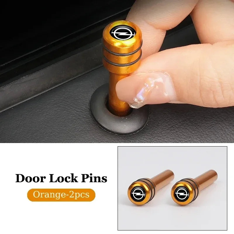 2/4Pcs Car Interior Door Lock Pins Rods Knobs Accessories For Opel Corsa Astra Insignia Zafira Meriva Mokka Grandland Vivaro