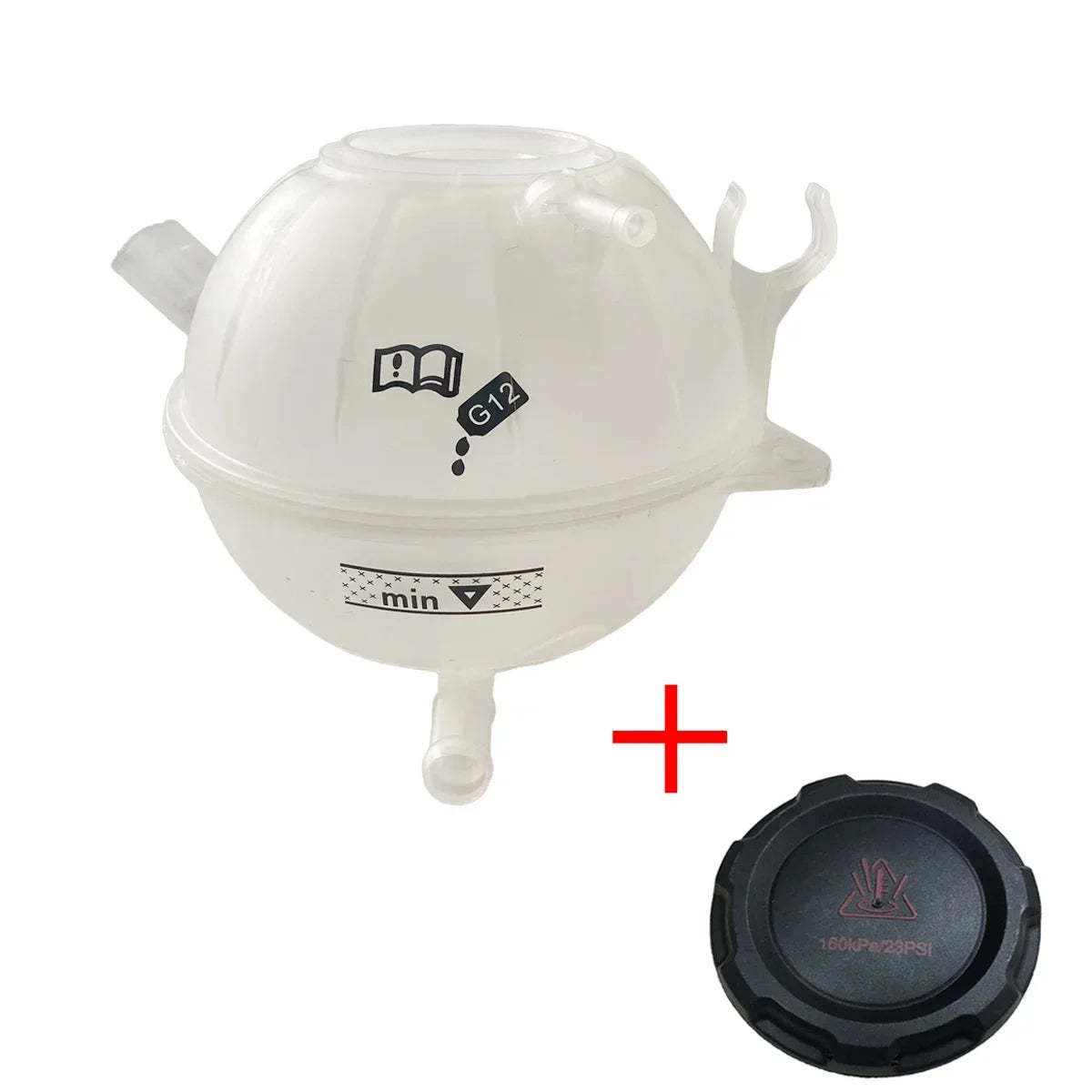 Engine Coolant Expansion Tank With Cover Cap For VW Golf 5 6 Passat B6 B7 CC Jetta A5 MK5 Tiguan 5N Skoda Octavia 2 A5 1K0121407