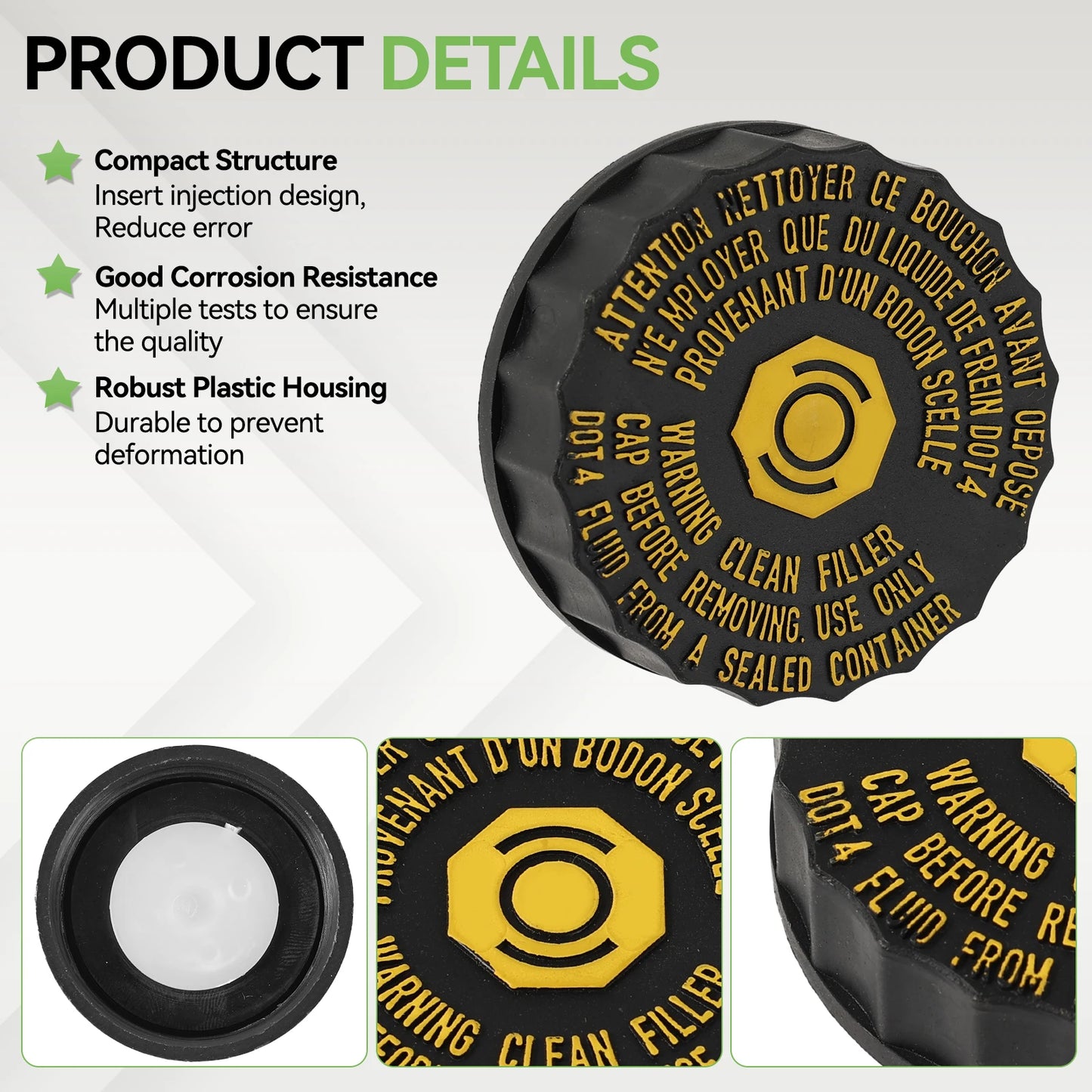 Car Brake Fluid Reservoir Bottle Tank Cap Cover For Peugeot Citroen C5 C6 Toyota Avensis Corolla  Hilux Pickup BMW X3 1613328880