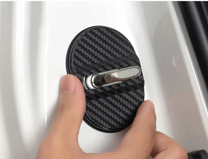 For Opel Corsa Astra Insignia Mokka Adam Combo OPC Antara Vectra 4PCS Car Door Lock Cover Stainless Steel Protection Accessories