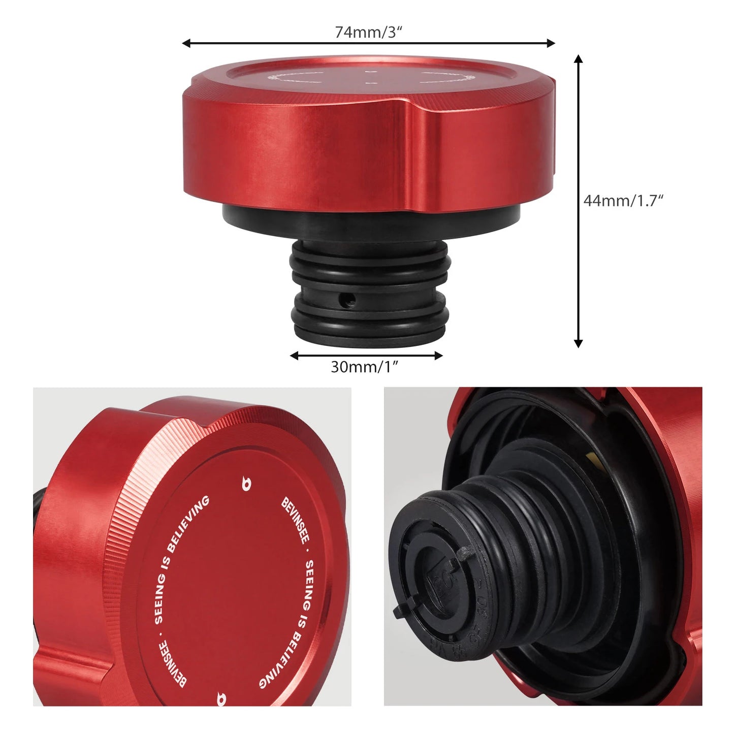 Aluminum Coolant Expansion Tank Cap For BMW E46 E36 E39 X3 E83 X5 E53 Z4 E85 E86 318i 320i 323i 325i 328i 525i 528i 2.5i 3.0i