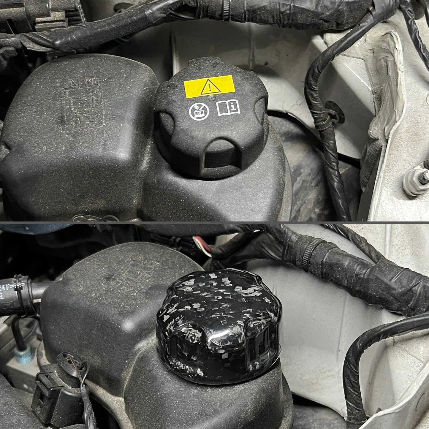For BMW F01 F02 G11 G12 G01 G02 G05 G06 G07 G80 G82 F80 F82 F90 G20 Expansion Tank Cap Carbon Fiber Coolant Recovery Radiator