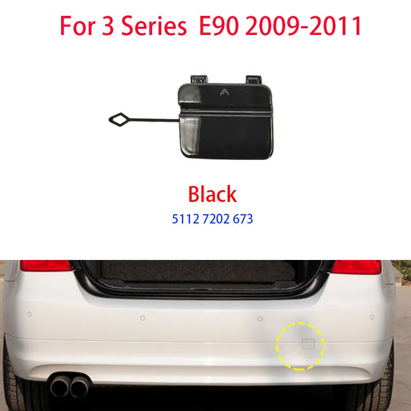 Rear Bumper Towing Hook Cover Shell For BMW 3 2009-2011 E90 LCI 318 320 323 325 328 330 335 Hauling Trailer Cap 51127202673
