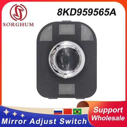 Sorghum Side Rearview Mirror Adjust Switch Knob With Folding 8KD959565A For AUDI A4 B8 Q5 A5 RS5 8K0959565A 4GD959565 8K0959565E