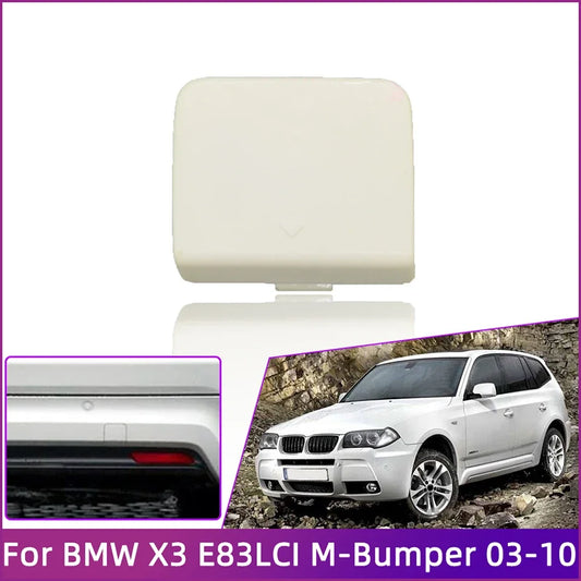 Rear Bumper Tow Hook Cover For BMW X3 E83 LCI M-Sport 2003-2010 Hauling Trailer Shell Bumper Decoration Cap Painted 51123416948