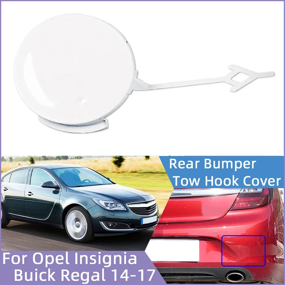 For Opel Insignia Buick Regal 2014 2015 2016 2017 Car Accessories Rear Bumper Tow Hook Eye Cover Cap Towing Hauling Trailer Lid