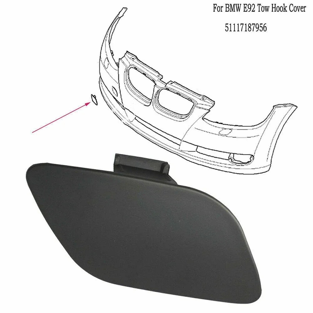 For51117187956 For BMW E92 E93 3-Series Front Bumper Tow Hook Cover 328i 328xi 335i