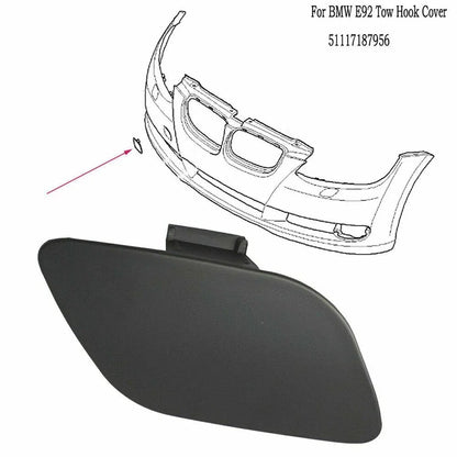For51117187956 For BMW E92 E93 3-Series Front Bumper Tow Hook Cover 328i 328xi 335i