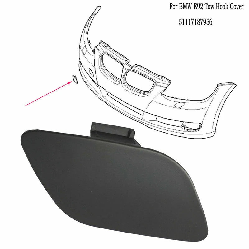 For BMW E92 E93 3-Series 328i 328xi 335i 2006-2009 Car Front Bumper Towing Eye Cover Cap Exterior Accessories 51117187956