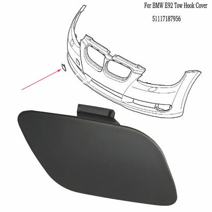 For BMW E92 E93 3-Series 328i 328xi 335i 2006-2009 Car Front Bumper Towing Eye Cover Cap Exterior Accessories 51117187956