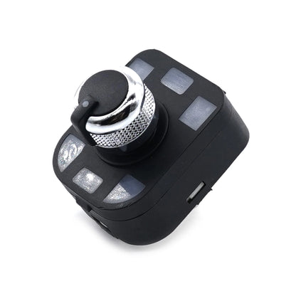 SORGHUM Chrome Side Mirror Rear View Control Switch Knob 4F0959565A 4FD959565A For AUDI A1 A2 A3 A4 S4 B6 A6 S6 A8 R8 Q7 TT