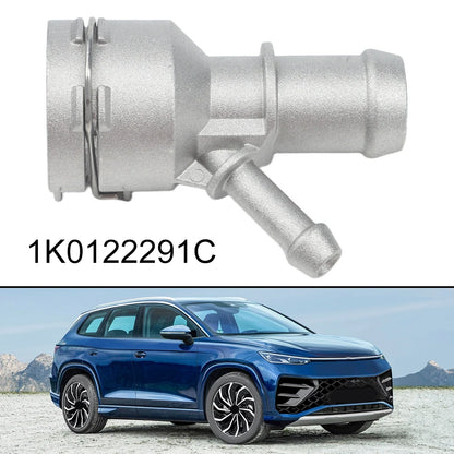 Engine Bay Aluminium Coolant T-Joint Fitting for Golf 2010-2014 For Jetta 2005-2018 For Passat 2006-2013 1K0122291C