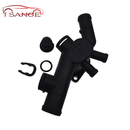 Coolant Hose Flange w/Gasket -Round Sensor Kit 06A121132C,059919501A,357121140 for VOLKSWAGEN BEETLE 2.0L 98-05