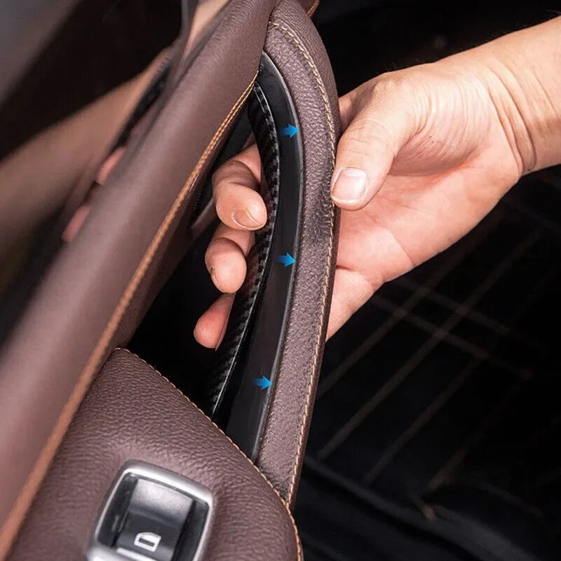 For BMW X3 X4 F25 F26 2010 2011 2012 2013 2014 2015 2016 2017 Car Interior Door Handle Pull Cover LHD Black/Carbon Fiber/Beige