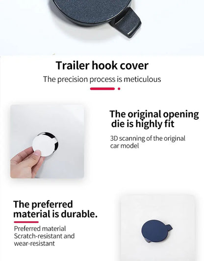 Auto Car Front Bumper Tow Hook Eye Cover Trim Trailer Cap Plug for Tesla Model 3 Automobiles Parts Accessories