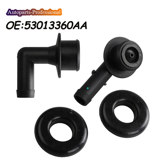 New PCV CCV Vent Valve Elbows & Grommets 53013360AA 53030497 For  Jeep Wrangler TJ Grand Cherokee 4.0L 2000 2001 2002 2003 2004
