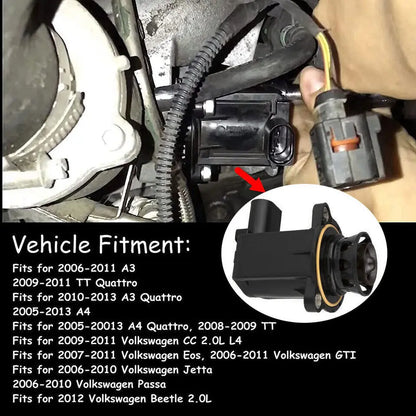 High quality Turbocharger Diverter Bypass Valve For Audi A6 VW Beetle Jetta Passat 1.4 1.8 2.0T 06H145710E 06H145710D