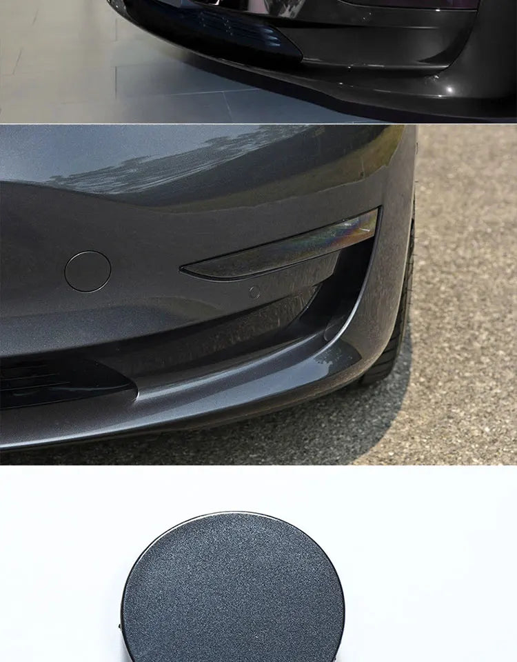 Auto Car Front Bumper Tow Hook Eye Cover Trim Trailer Cap Plug for Tesla Model 3 Automobiles Parts Accessories