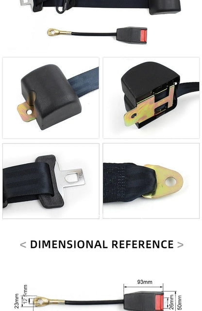 3-point car fully automatic retractable self-locking seat belt assembly accessories for passenger buses school buses and trucks