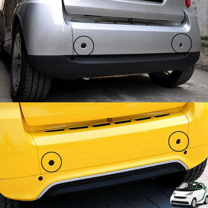 Car Front Rear Bumper Tow Hook Eye Coupler Trailer Cover Cap Plug A4518150122; 4518850122C22A For Smart Fortwo W451 2007-20 R1E2