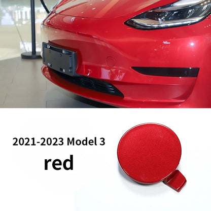 Auto Car Front Bumper Tow Hook Eye Cover Trim Trailer Cap Plug for Tesla Model 3 Automobiles Parts Accessories